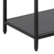 Newcastle Tall Bookcase with 5 Shelves in Matt Black 