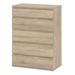 Nova Chest of 5 Drawers in Oak 