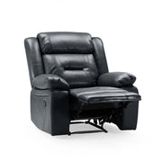 Novie Black Faux Leather Armchair