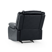 Novie Black Faux Leather Armchair