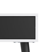 Oslo Console Table 1 Drawer 1 Shelf in White and Black Matt 