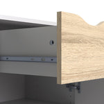 Oslo Sideboard Small 1 Drawer 2 Doors in White and Oak 
