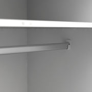 Oslo Wardrobe 3 Doors 3 Drawers in White and Oak 