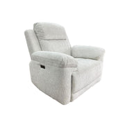 Owen Cream Fabric Electric Recliner Armchair