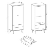 Primo 2 Door Wardrobe