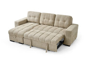 Palermo Sofabed | Beige Universal Corner | 250 x 156 CM