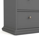 Paris Chest of 4 Drawers in Matt Grey 