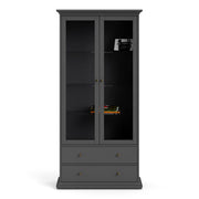 Paris China cabinet in Matt Grey 