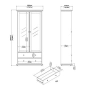 Paris China cabinet in Matt Grey 