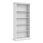 Paris Tall Bookcase in White 