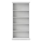 Paris Tall Bookcase in White 