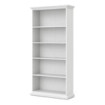 Paris Tall Bookcase in White 