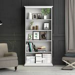 Paris Tall Bookcase in White 