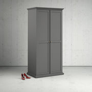Paris Wardrobe with 2 Doors in Matt Grey 