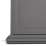 Paris Wardrobe with 3 Doors in Matt Grey 