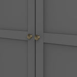 Paris Wardrobe with 3 Doors in Matt Grey 