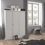 Paris Wardrobe with 3 Doors in White 