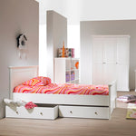 Paris Wardrobe with 3 Doors in White 