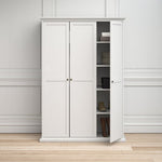 Paris Wardrobe with 3 Doors in White 