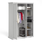 Paris Wardrobe with 3 Doors in White 