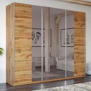 Parker 250cm Sliding Door Wardrobe Oak Wotan 