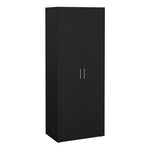 Pepe 3 Piece Bundle, Bedside, Chest and 2 Door Wardrobe in Black 