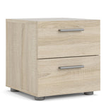 Pepe Bedside 2 Drawers in Oak 