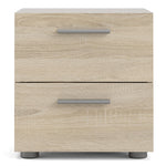 Pepe Bedside 2 Drawers in Oak 