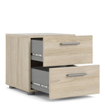 Pepe Bedside 2 Drawers in Oak 