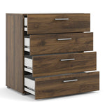 Pepe Chest of 4 Drawers in Walnut 