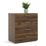 Pepe Chest of 4 Drawers in Walnut 