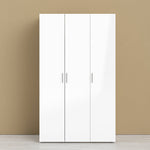 Pepe Wardrobe with 3 Doors in Oak with White High Gloss 