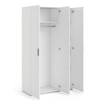 Pepe Wardrobe with 3 Doors in White 