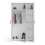 Pepe Wardrobe with 3 Doors in White 