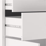 Prima Bookcase 1 Shelf With 2 Drawers And 2 Doors In White 