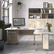 Prima Bookcase 2 Shelves With 2 Drawers And 2 Doors In Oak 