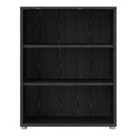 Prima Bookcase 2 Shelves in Black woodgrain 