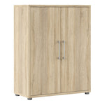 Prima Bookcase 2 Shelves with 2 Doors in Oak 