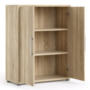 Prima Bookcase 2 Shelves with 2 Doors in Oak 