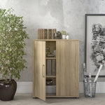 Prima Bookcase 2 Shelves with 2 Doors in Oak 