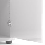 Prima Bookcase 2 Shelves with 2 Doors in White 