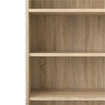 Prima Bookcase 3 Shelves With 2 Drawers And 2 Doors In Oak 