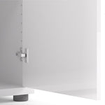 Prima Bookcase 3 Shelves with 2 Doors in White 