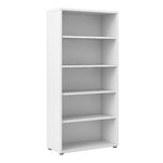 Prima Bookcase 4 Shelves in White 