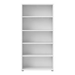 Prima Bookcase 4 Shelves in White 