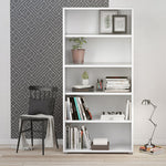 Prima Bookcase 4 Shelves in White 