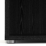 Prima Bookcase 5 Shelves in Black woodgrain 