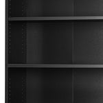 Prima Bookcase 5 Shelves in Black woodgrain 