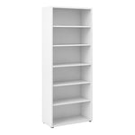 Prima Bookcase 5 Shelves in White 