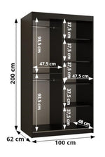 Ramiro I Sliding Door Wardrobe 100cm 